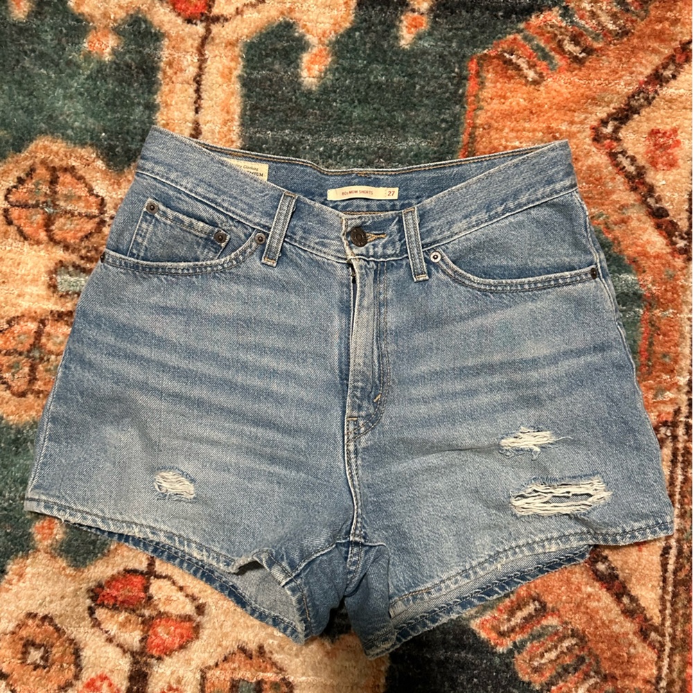 Levi's Light Blue 80s mom  Jean Shorts